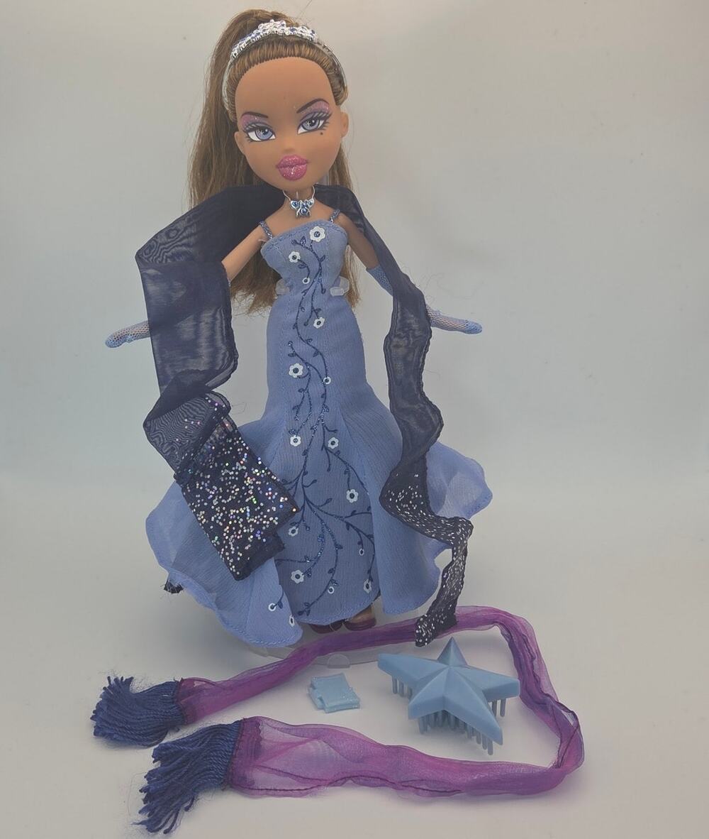 Vintage 2003 Bratz Formal Funk Yasmin Doll with Original Dress Shoes Accessories